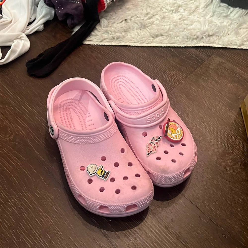 Pink Crocs